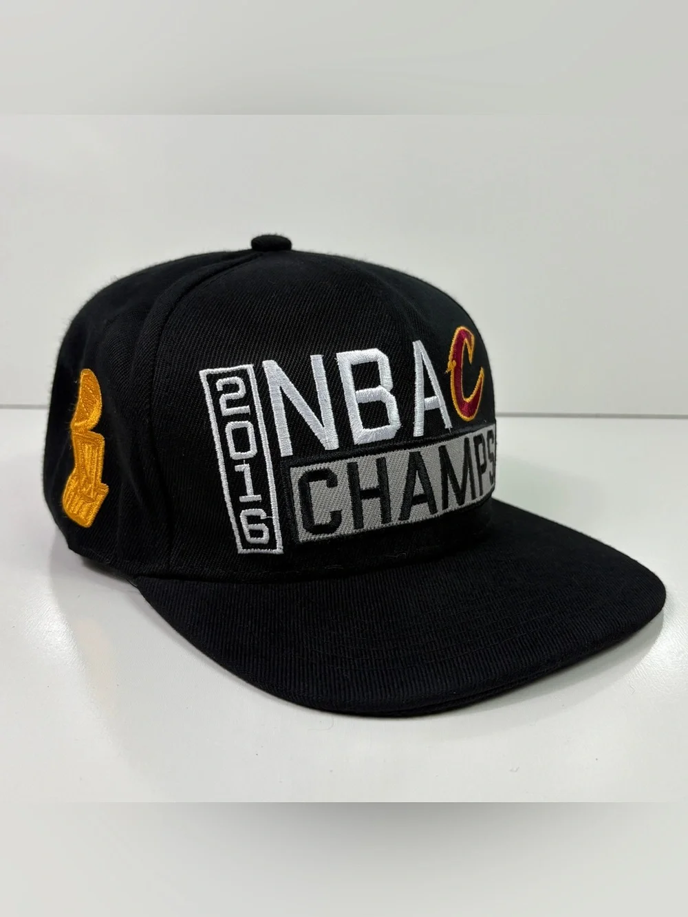 2016 Adidas NBA Champs Cleveland Cavaliers Cavs Black Snapback Hat Cap OSFA
